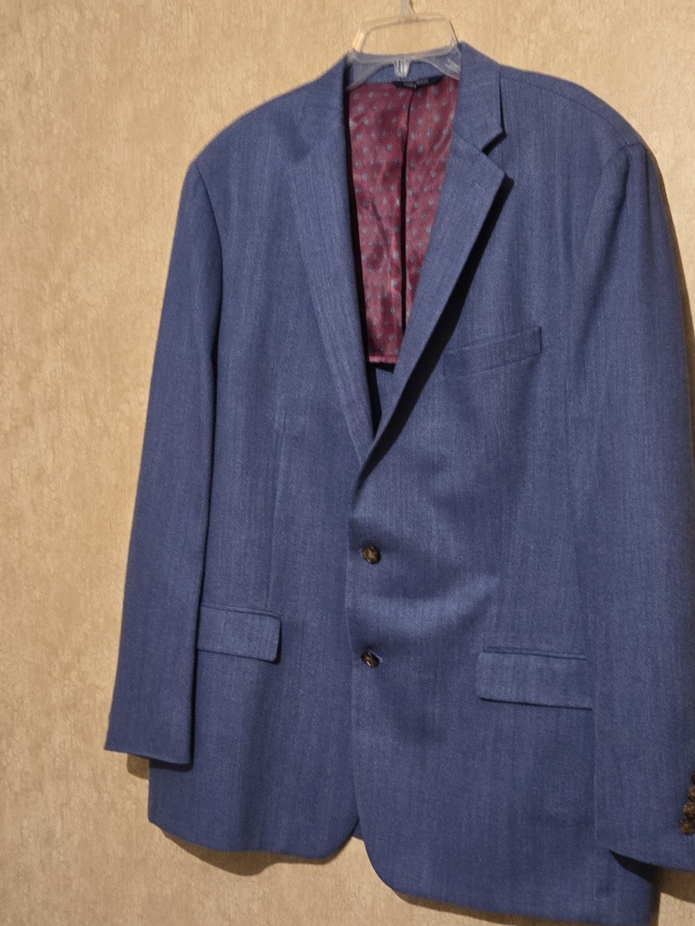 Ralph LAUREN Men's Blue Two-Button Notch Lapel Sport Coat Blazer